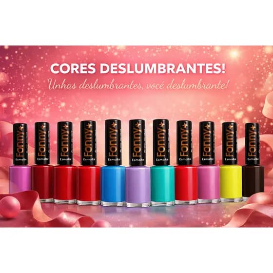 Esmaltes Fanny Com Diversas Cores Vibrantes