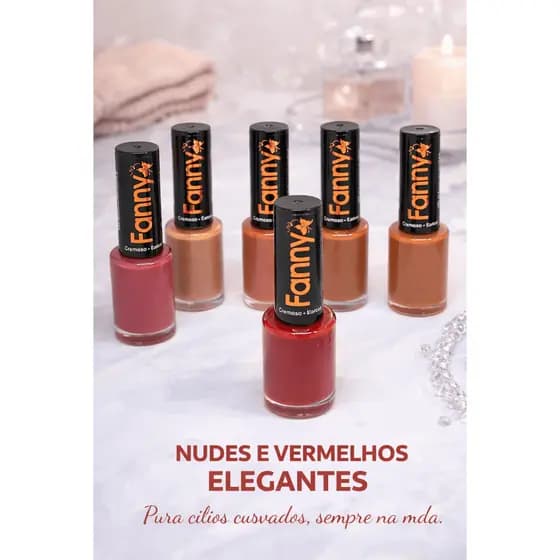 Esmaltes Fanny Tons Nude e Vermelho