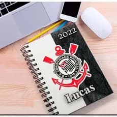 Capa Adesiva Para caderno escolar Corinthians