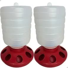 Kit 2 Comedouro Automático Pendurável Aves Frangos Pintinhos Codornas 1,5Kg