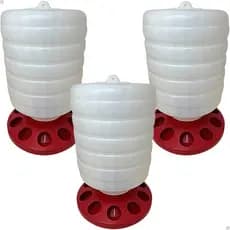 Kit 3 Comedouro Automático Aves Galinhas Galos Pintos Codornas Grande 5kg