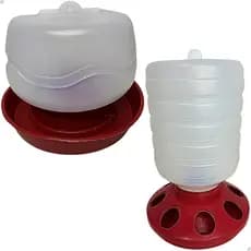 Comedouro Bebedouro Pequenas Aves Codornas Pintinhos Automático 1,5Kg 1L