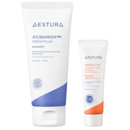 [AESTURA] Atobarrier 365 Cream Plus 90ml + Derma UV365 Protetor Solar Mineral Hidratante Barreira 10ml