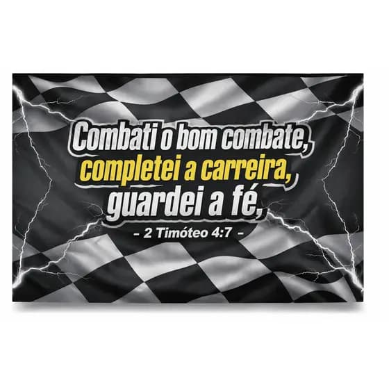 Bandeira salmo 21 90x65 cm com 4 Ilhós – LONA Impermeável Alta Qualidade para Caminhão, Parede ou Área Externa top top