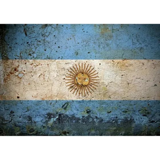 Bandeira  argentina 90x65 cm com 4 Ilhós Alta Qualidade para Caminhão, Parede ou Área Externa top top top