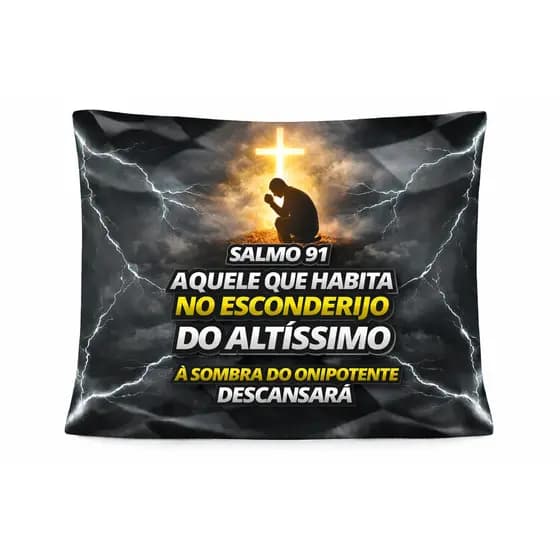 Bandeira  SALMO  91 90x65 cm com 4 Ilhós – LONA Impermeável Alta Qualidade para Caminhão, Parede ou Área Externa top top