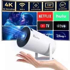 Projetor HD 150 Polegadas Celular Wifi e Bluetooth HY300 110/220 | Envio Imediato