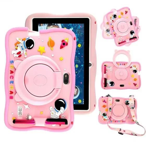 Tablet Kids Educativo 7 Polegadas Wi-Fi Bluetooth Android Capa Anti-queda Presente Criança