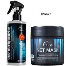 Kit Uso Obrigatório Truss Reconstrutror 260ml e Máscara 550g Reconstrução Para Cabelos Danificados