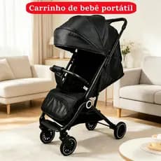 Carrinho de Bebê Passeio Vira Premium Até 15 Kg Preto Oferta