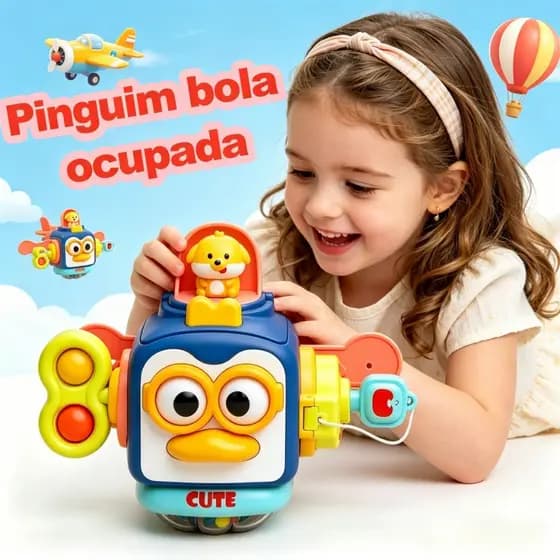 Brinquedos Montessori brinquedos sensoriais de seis lados Interativo Montessori