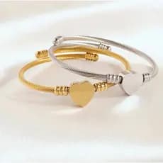 Kit 6 Ate 12Pç Pulseiras Feminina De Aço Inoxidável Trançado Em Formato Ajustável São Bento TOP