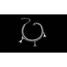 Pulseira  Aço Estilo Coreano Moda Praia Pingente Casal Jóias Acessórios