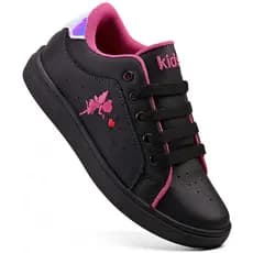 Tênis Infantil Feminino Casual Escolar Fadinha Confortável Leve Macio Menina Moda Princesa  Kids