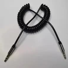 kit com 3 Cabo Auxiliar P2 x P2 90° Espiral Stereo – Compatível com Celular, MP3, MP4 ITA-18