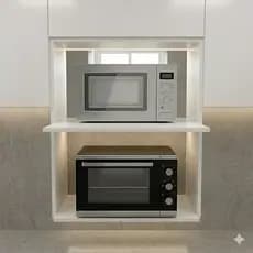 Nicho Suporte Suspenso para Microondas e Forno Mdf
