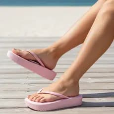 Chinelo Feminino Sola Alta Com Sola Reta e Estilo Exclusivo Para o Seu Look Diário