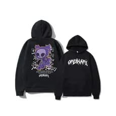 Moletom Canguru com Capuz, Estampada estilo StreetWear Caveira Roxa, Envio Imediato