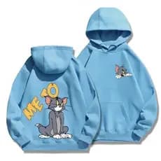 Moletom Canguru Com Capuz Unissex Me Too Tom And Jerry Desenho Animado-Envio Imediato