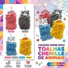 Toalha De Mão Animados Coelho De Pelúcia Pra Cozinha o Banheiro