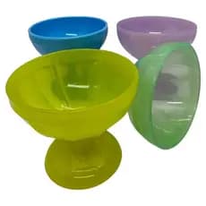 Kit Com 4Taças Para Sobremesa Acrílica colorido
