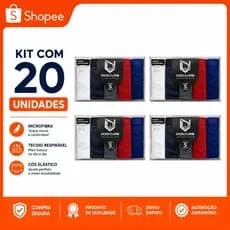 Kit 20 Cuecas Boxer Masculinas Minimalistas  DOGZURB em Microfibra Premium | Conforto e Estilo
