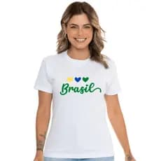 Camiseta BRASIL 6 blusa feminina moda feminina em promoção tshirt brasileira