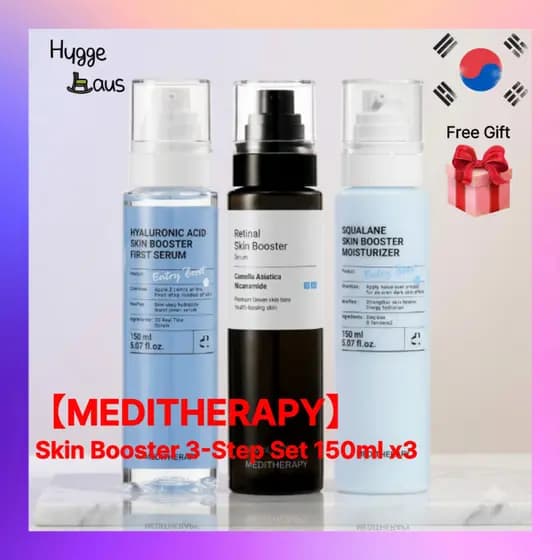 Mediterapia Conjunto De 3 Etapas Skin Booster 150ml x3 Hidratação Tom Umidade Cuidados