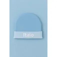 Touca Azul Personalizada Bebê Antialérgica com Nome Bordado – Recém-Nascido e Maternidade
