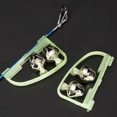 Alimentador Luminoso De Pesca Marítima , 5 Peças , Sino , Ponta De Haste Dupla Peixe , Alarme , Equipamento 5cm * 3cm
