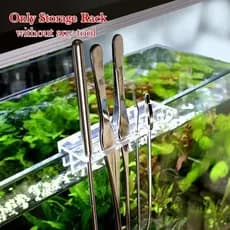 1 Pçs Novo Aquário Planta Ferramentas Rack De Armazenamento Acrílico Titular Para Pinça Raspador Tesoura Tanque De Peixe