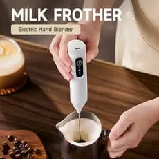 Batedor De Leite Elétrico Sem Fio De 3 Velocidades , Ovos , Misturador Manual Recarregável Para Bolo De Creme De Café