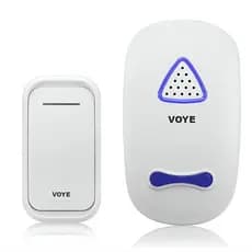 Campainha Sem Fio Residencial Wireless De Longo Alcance Eletrônica Sem Fio Bivolt VOYE Casa Externo