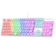 Teclado 100% Mecânico Jogos Rgb Cor De Teclado Transparente L1000 RAIKU PC Gamer Notebook Casa Jogos