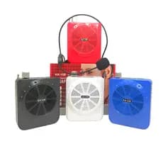 Megafone Amplificador de Voz Microfone Usb Kit Professor Com Rádio Fm Microfone Alto Falante Escola
