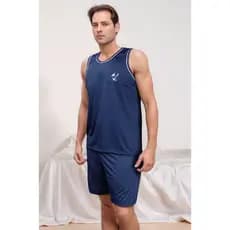 Pijama Masculino  Regata De verão Curto de dormir confotável