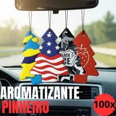 Kit 100x Aromatizante de Carro Atacado Lava Rapido Cheirinho Automotivo Original