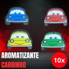 Kit 10x Aromatizante Automotivo Emoji Cheirinho de Carro Brinde Lava Rapido Atacado