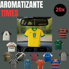 KIT 20 Aromatizante Cheirinho Times Para Carros Original