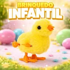 Pintinho Amarelinho Divertido Pelúcia A Corda Infantil Para Brincar Crianças Unidade / Kit