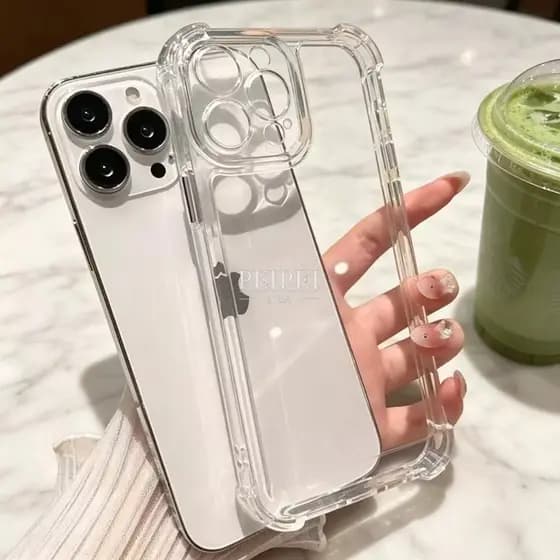 Kit 1-3 Capa TPU Transparente Anti Impacto Para iPhone XR 11 12 13 14 15 16 17 PRO PROMAX PLUS