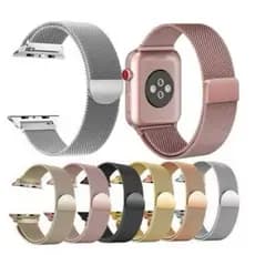 Pulseira Milanesa Metal para Apple Watch Smart Relógios 38mm 40mm 41mm 42mm 44mm 45mm 49mm