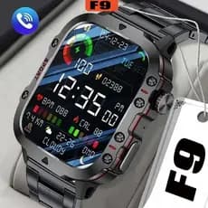 Relógio inteligente F9 2026 com Bluetooth para chamadas, relógio esportivo e frequência cardíaca