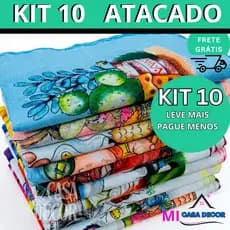 KIT 10 PANOS DE PRATO IDEAL PARA SUA COZINHA