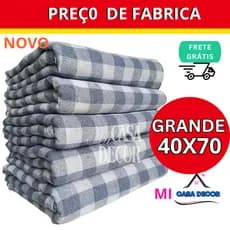 Pano De Chão grande Xadrez  Branco Tamanho70x40 saco duplo pano de limpeza algodão