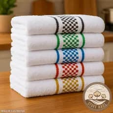 Super Kit 10 Panos de Prato/Copa Premium Jacquard 100% Algodão Atoalhada Felpuda Grande Toalha de Cozinha