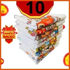 kit 10 pano de pia 100% algodão 30x38 estampado