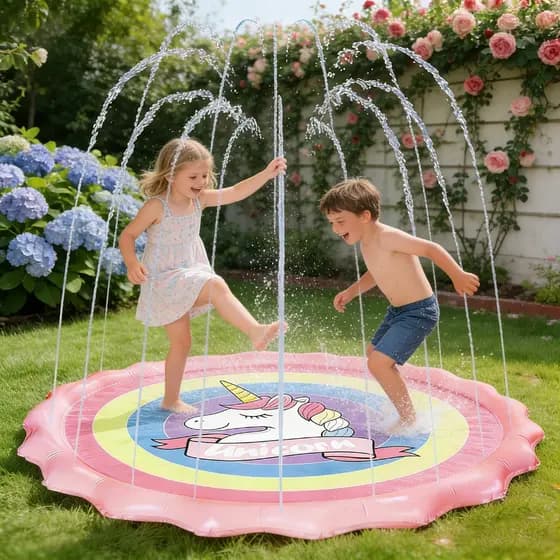 Piscina Com Chafariz Brinquedo Tapete Inflavel Pulverizado 2026