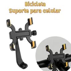Suporte de celular para moto e bike liga de alumínio ajustável estável