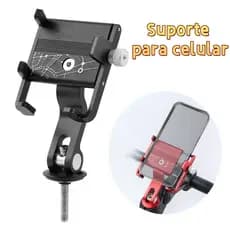 Suporte para celular para bicicletas, com mecanismo de fixação, para uma condução estável